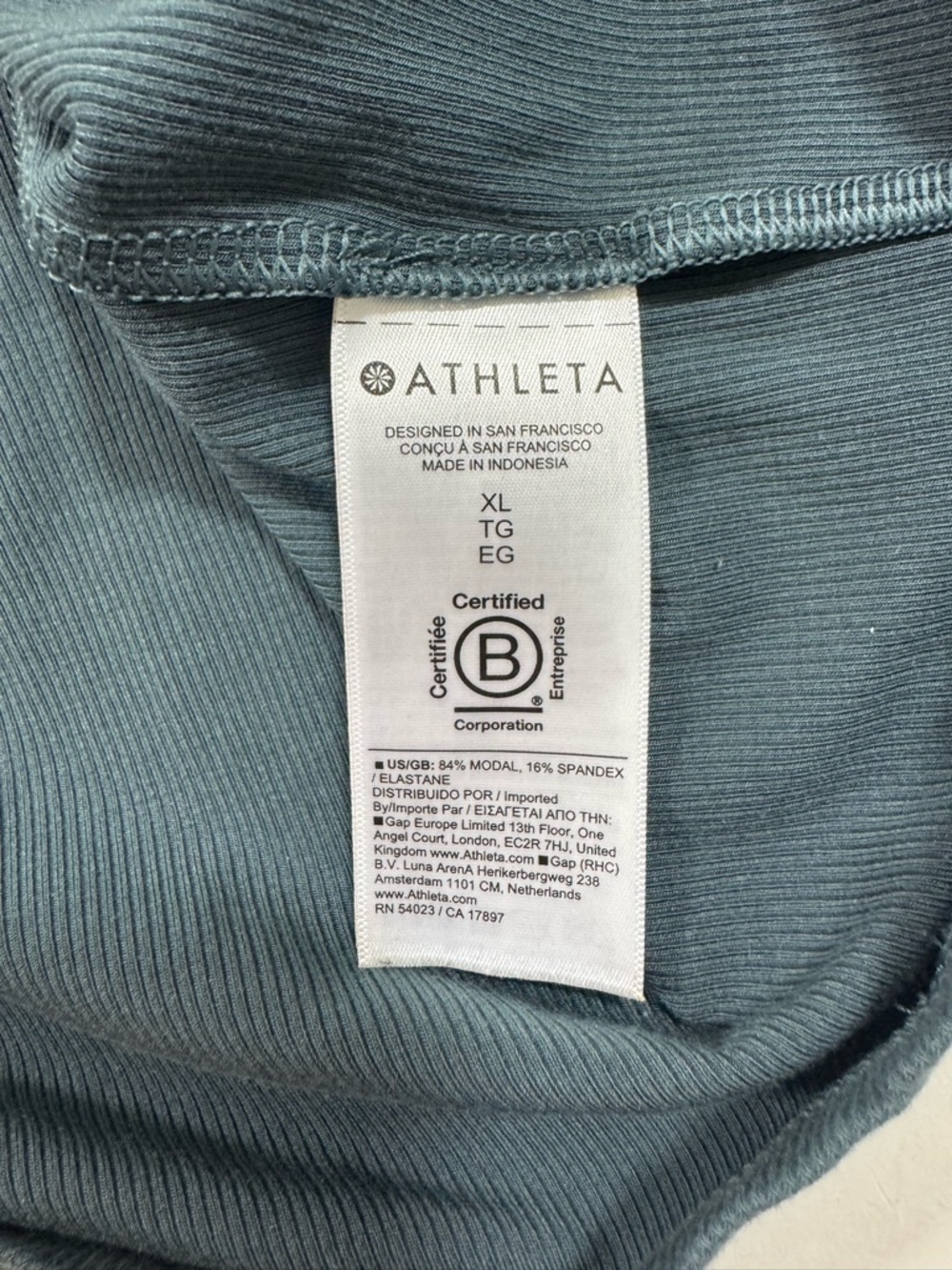 Athleta Signature Rib Crop Tee Shirt - Picture 3 of 6